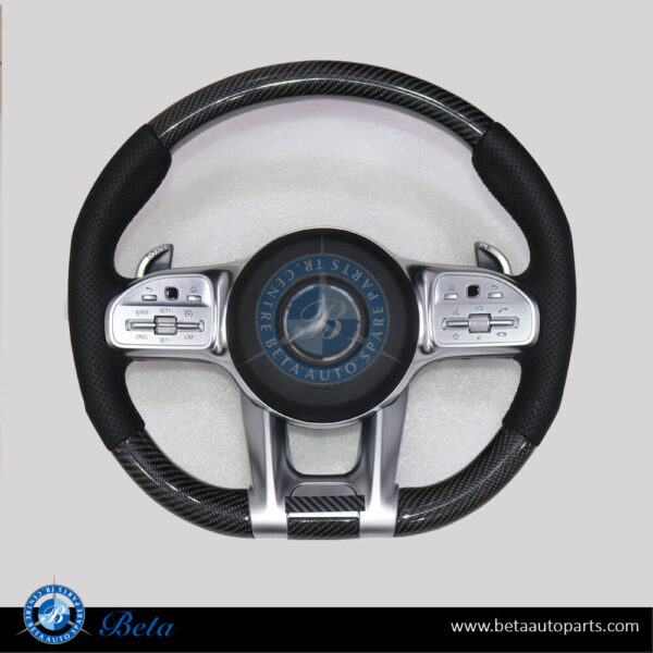 Mercedes W222 / W463 / W167 / X167 / W205 / W213 / H247 / X247 / W253 (2018-Up), Steering Wheel AMG with Airbag (Black), China, 0004609908