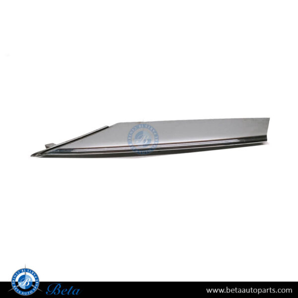 Tesla Model S (2017-2021), Fog Lamp Cover Lower Moulding - Chrome (Left), China, 1056379-00-C