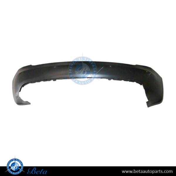 Tesla Model S (2017-2021), Rear Bumper with Autopilot, China, 1057319-S0-A / 1057319-01-B