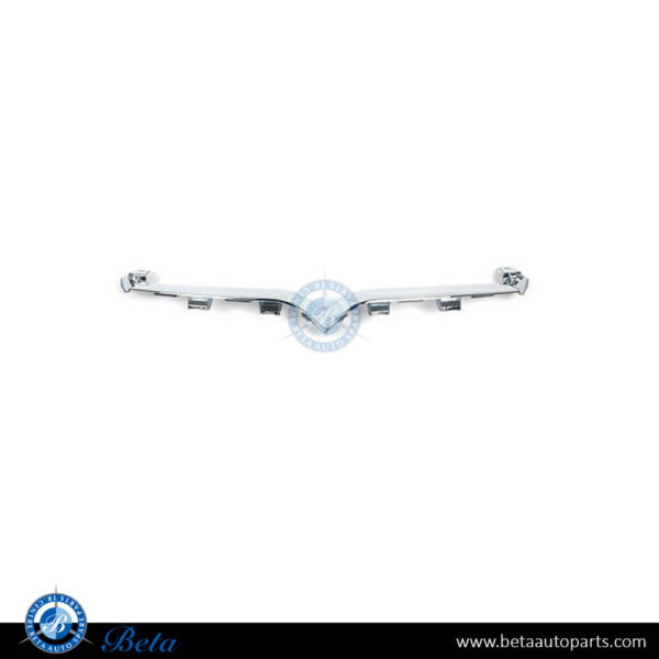 Tesla Model S (2017-2021), Front Bumper V Moulding (Chrome), China, 1065233-00-D