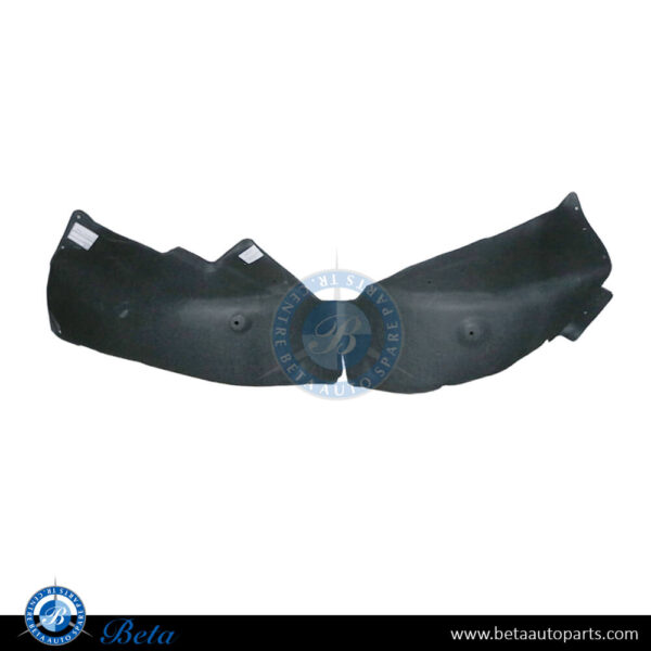 Tesla Model S (2017-2021), Rear Wheel Fender Liner Flannel (Left), China, 1067006-00-A, 1067006-00-D
