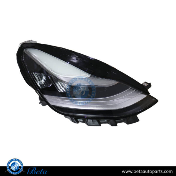 Tesla Model 3 (2017-2020), Headlamp (Right), China, 1077376-00-C / 1077372-10-I