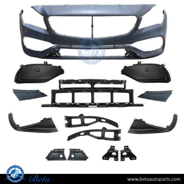 1178802301-mercedes-cla-class-c117-front-bumper-with-pdc-amg-china-parts.jpg Mercedes CLA-Class C117 (2017-2018), Front Bumper Normal AMG with PDC, China, 1178802301