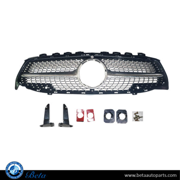 Mercedes CLA-Class C118 (2019-Up), Radiator Grille AMG Diamond Look with Camera Hole, China, 1188800902