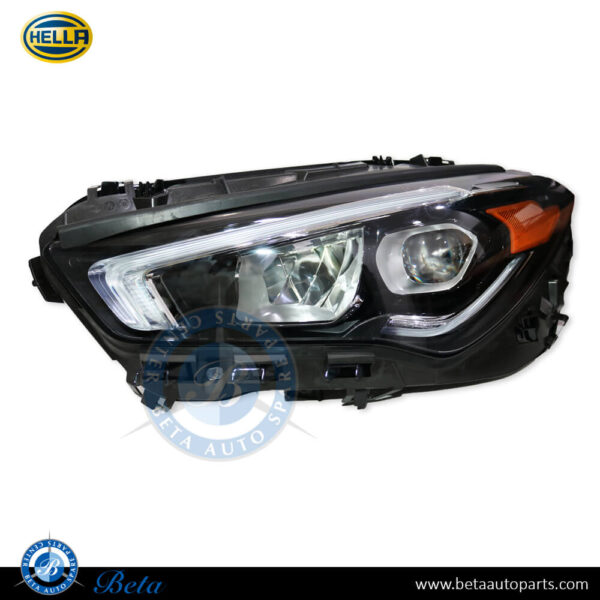 Mercedes CLA-Class C118 (2019-Up), Headlamp Static LED - USA Type (Left), Hella, 1189064300 / 1189062900