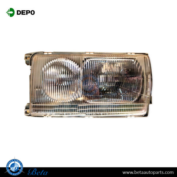 1238205159-mercedes-e-class-w123-headlamp-left.jpg Mercedes E-Class W123 (1976-1985), Headlamp (Left), Depo, 1238205159