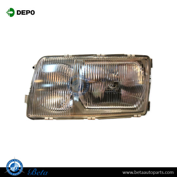 1268205761-mercedes-s-class-w126-headlamp-left.jpg Mercedes S-Class W126 (1985-1992), Headlamp (Left), Depo, 1268205761