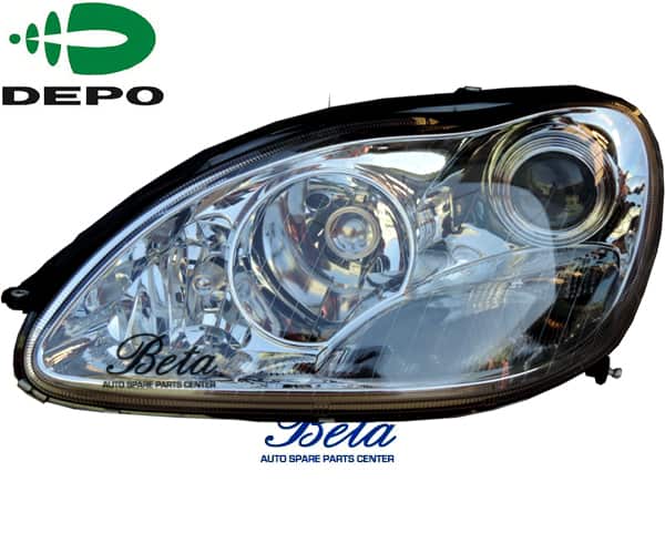1387206180W22020HEADLIGHT20LH20copy-2.jpg Mercedes S-Class W220 (1999-2005), Headlamp Normal without Motor (Left), Depo