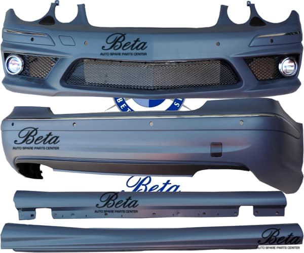 1387631407W21120BODY20KIT20STEEL20MESH20copy-2.jpg Mercedes E-Class W211 (2006-2009), Front Bumper Steel Mesh E63, Taiwan