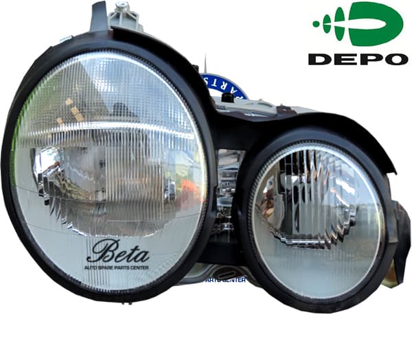 Mercedes E-Class W210 (1996-1999), Headlamp Normal (Right), Depo, 2108200461