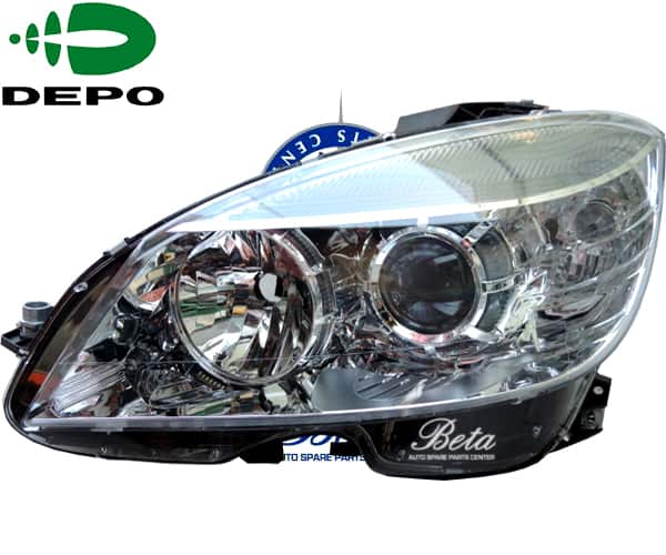 Mercedes C-Class W204 (2008-2010), Headlamp Normal (Left), Depo, 2048200561