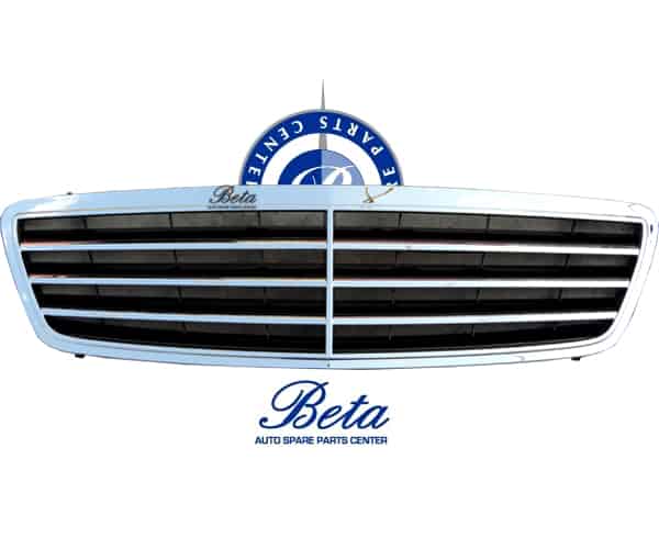 Mercedes C-Class W203 (2005-2007), Radiator Grille 3-Line Chrome (Black), Taiwan, 2038800223