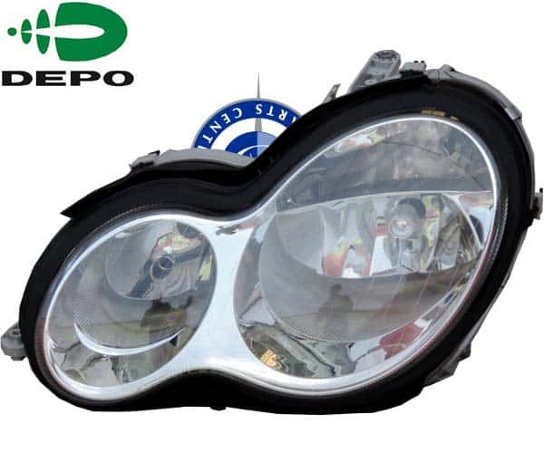 Mercedes C-Class W203 (2005-2007), Headlamp (Left), Depo, 2038203361