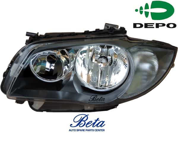 BMW 1 Series E88/E81/E87/E82 (2007-2011), Headlamp (Left), Depo, 7193387