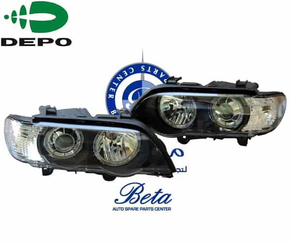 BMW X5 E53 (2000-2003), Headlamp (Crystal), Depo, 63126930235 / 63126930236