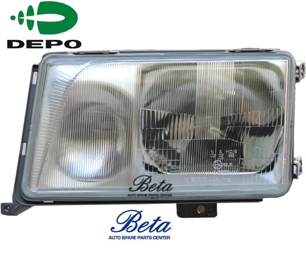 Mercedes E-Class W124 (1990-1995), Headlamp (Right), Depo, 1248209459
