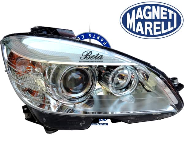 Mercedes C-Class W204 (2008-2010), Headlamp Xenon with Control Unit (Right), Magneti Marelli, 2048203061 / 2048200259
