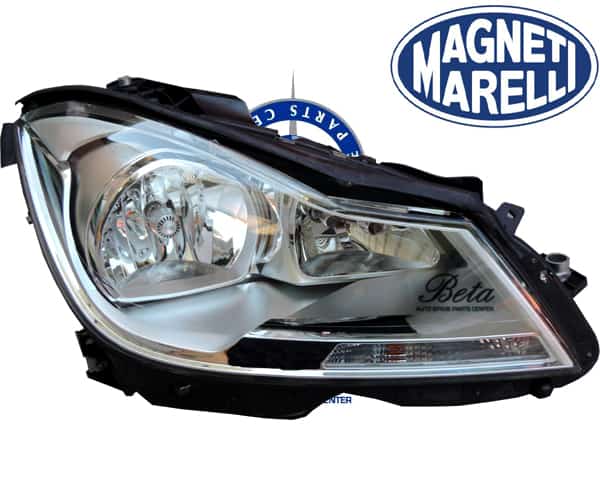 Mercedes C-Class W204 (2011-2014), Headlamp Normal - Silver (Right), Magneti Marelli, 2048205059
