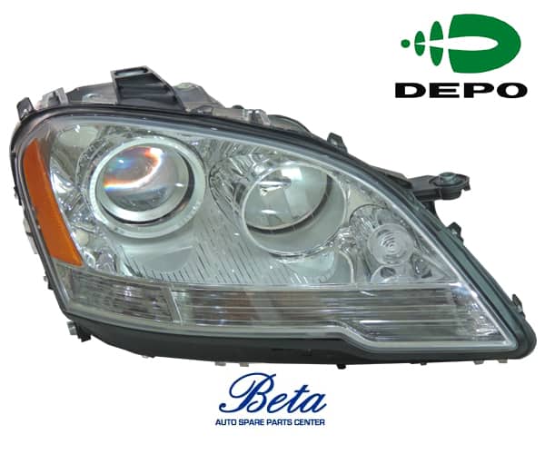Mercedes ML-Class W164 (2009-2011), Headlamp Normal - USA Type (Right), Depo, 1648207261