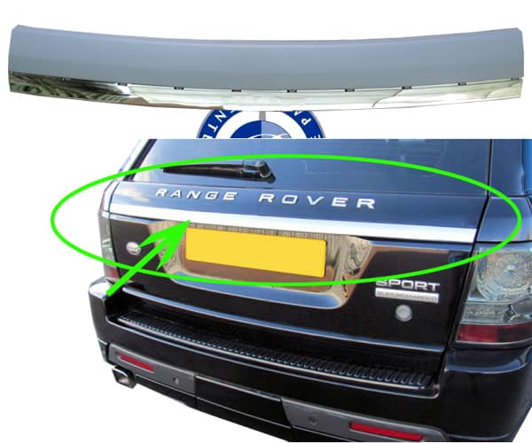 Range Rover Sport (2005-2012), Rear Door Trim Plates - Silver, China, LR13407