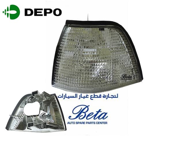 BMW 3 Series E36 (1991-1997), Corner Lamp for 4 Door - White (Left), Depo, 9403095