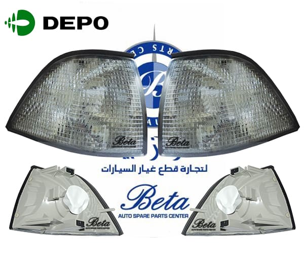 BMW 3 Series E36 (1991-1997), Corner Lamps for 2 Door (Smoke), Depo