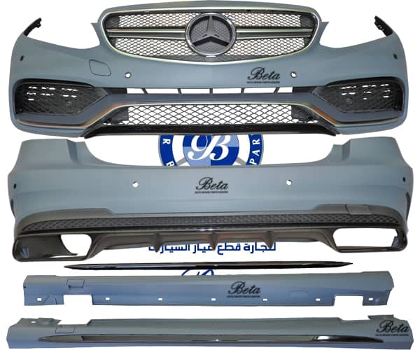 1464274827W21220BODY20KIT202014-20BLACK20copy.jpg Mercedes E-Class W212 (2014-2016), Body Kit Upgrade to AMG E63 Look with PDC / Washer (Silver), Taiwan