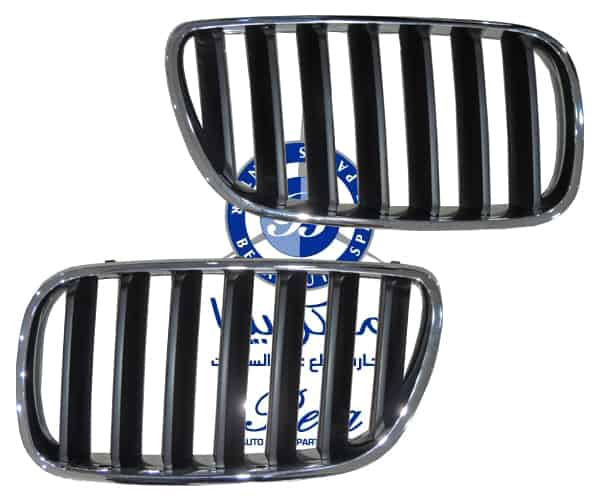 BMW X3 E83 LCI (2007-2010), Radiator Grille - Black and Chrome (Left), Taiwan, 51113420087