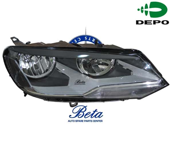 Volkswagen Touareg (2011-2014), Headlamp Normal (Left), Depo, 7P1941005
