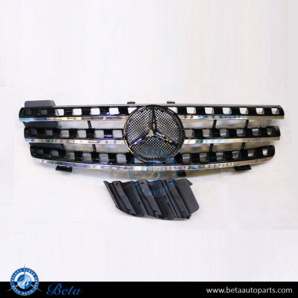 1648850685-mercedes-ml-class-w164-radiator-grille-black.jpg Mercedes ML-Class W164 (2005-2008), Radiator Grille (Black), China, 1648850685