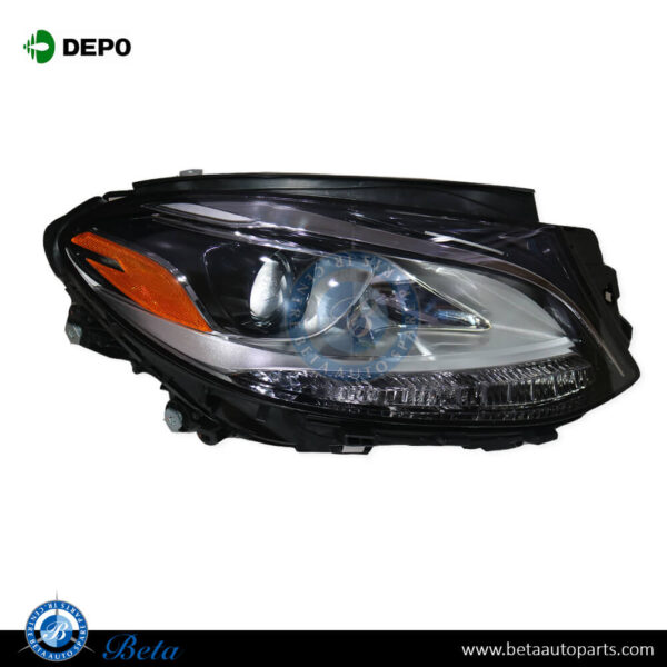 1668202059-mercedes-gle-class-w166-headlamp-normal-with-led-usa-type-right.jpg Mercedes GLE-Class W166 (2015-2018), Headlamp Normal with LED - USA Type (Right), Depo, 1668202059