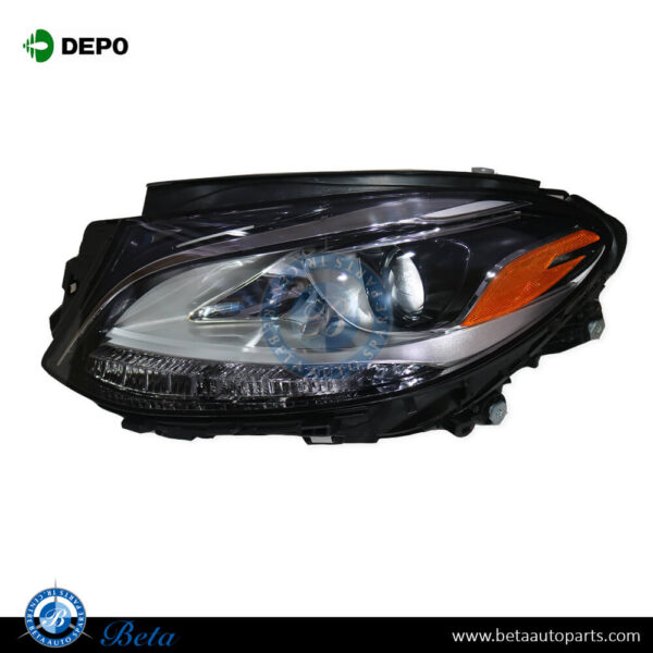 1668202159-mercedes-gle-class-w166-headlamp-normal-with-led-usa-type-left.jpg Mercedes GLE-Class W166 (2015-2018), Headlamp Normal with LED - USA Type (Left), Depo, 1668202159