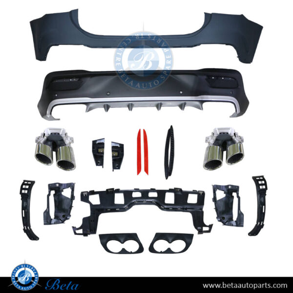 Mercedes GLE-Class Coupe C167 (2019-Up), Rear Bumper AMG GLE53 with Park Assist, China