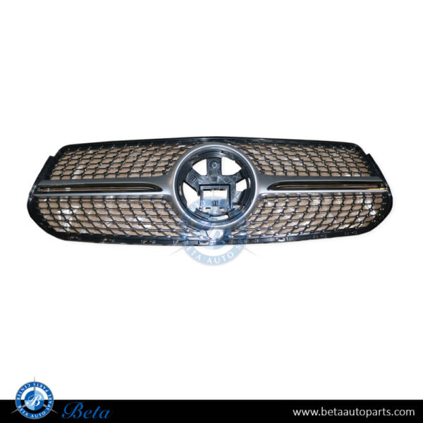 1678886100-mercedes-gle-class-w167-c167-grille-diamond-look-for-amg-bumper.jpg Mercedes GLE-Class W167 / C167 (2019-2023), Radiator Grille Diamond Look for AMG Bumper (Silver), China, 1678886100