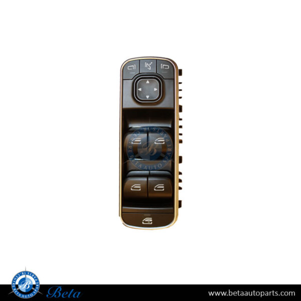 Mercedes W177 / C118 / W167 / C167 / X167 / W247 / X247 / H247 / W463 (2018-Up), Master Window Switch (Black), China, 1679050101 / 1679059803