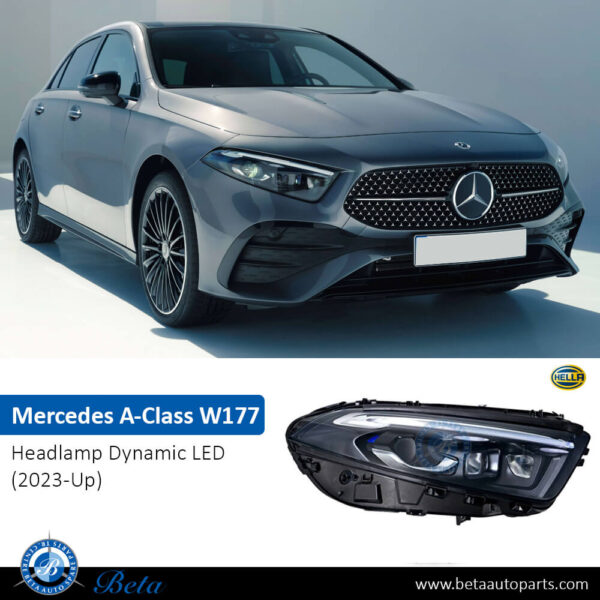 1779067004-mercedes-a-class-w177-headlamp-dynamic-led-right-car.jpg Mercedes A-Class W177 (2023-Up), Headlamp Dynamic LED (Right), Hella, 1779067004