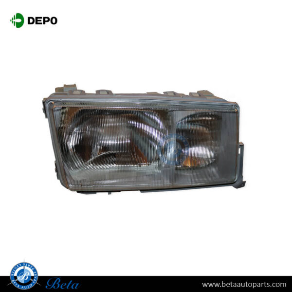 2018202661-mercedes-c-class-w201-headlamp-right.jpg Mercedes C-Class W201 (1982-1993), Headlamp (Right), Depo, 2018202661