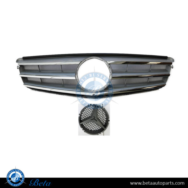 2048800023-mercedes-c-class-w204-radiator-grille.jpg Mercedes C-Class W204 (2008-2014), Radiator Grille with Logo, China, 2048800023