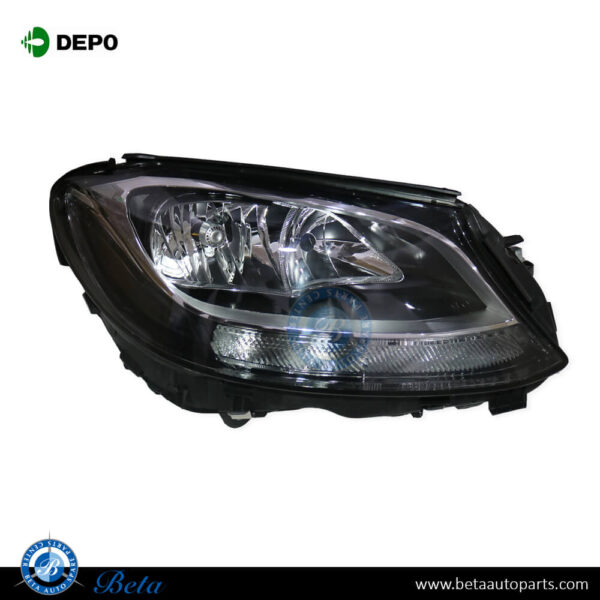 2058200261-2059066802-mercedes-c-class-w205-headlamp-normal-right.jpg Mercedes C-Class W205 (2015-2018), Headlamp Normal (Right), Depo, 2058200261 / 2059066802