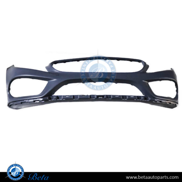 Mercedes C-Class W205 (2015-2018), Front Bumper Normal AMG with Sport Package without PDC / Park Assist / Camera Hole, Taiwan, 2058801740