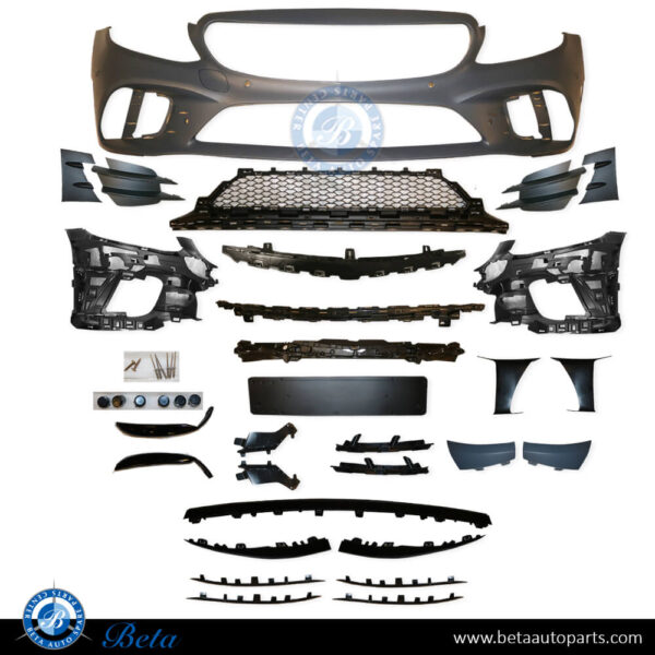 2058802508-mercedes-c-class-w205-front-bumper-assyamg-c43-with-park-assit-black.jpg Mercedes C-Class W205 (2019-2021), Front Bumper AMG C43 with Park Assist (Black), Taiwan, 2058802508