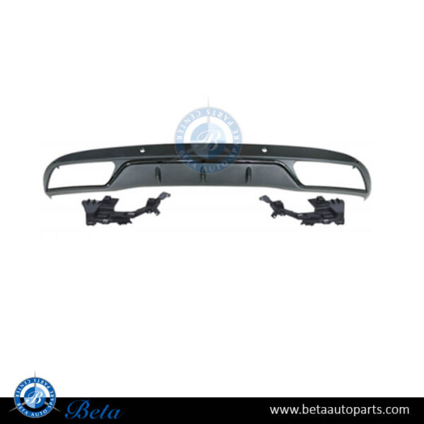 Mercedes C-Class W205 (2015-2018), Rear Diffuser AMG C63 Look for Standard (Black), China, 2058851538