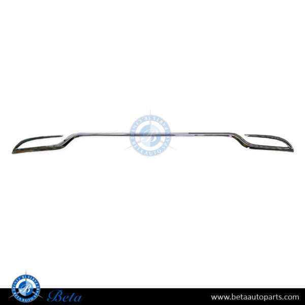Mercedes C-Class W205 (2015-2021), Rear Bumper Lower Moulding - Chrome (Center), Taiwan, 2058851621