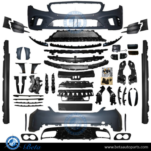 2058853a38-mercedes-c-class-w205-body-kit-amg-c43-look-withpdc-withcamera-withnight-pkg-gloss-blk.jpg Mercedes C-Class W205 (2019-2021), Body Kit AMG C43 Look with PDC / Camera Hole / Night Package (Gloss Blk), Taiwan, 2058853A38