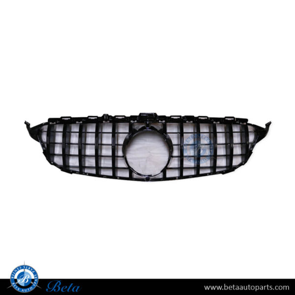 2058881a23-mercedes-c-class-w205-radiator-grille-without-camera-hole-gt-look-all-black.jpg Mercedes C-Class W205 (2015-2018), Radiator Grille GT Look without Camera Hole (All Black), China