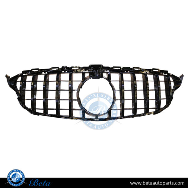 2058882a23-mercedes-c-class-w205-radiator-grille-with-camera-hole-gt-look-all-black.jpg Mercedes C-Class W205 (2015-2018), Radiator Grille GT Look with Camera Hole (All Black), China