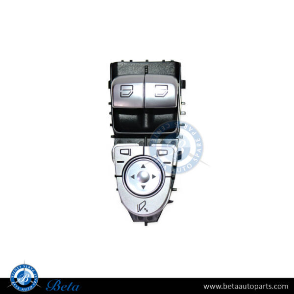 Mercedes C-Class Coupe C205 (2015-2021), Master Window Switch without Mirror Folding (Black), China, 2059057011