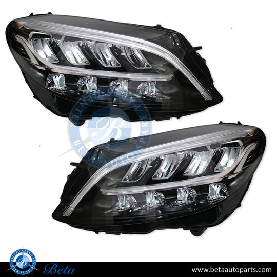 2059063561-2059063661-mercedes-c-class-w205-headlamp-upgrade-to-2019-static-led-look_8c565d9a-1aa2-457c-995b-98dad1cc4f37.jpg Mercedes C-Class W205 (2015-2018), Headlamp Upgrade from Static LED to 2019 Static LED Look, China, 2058203561 / 2058203661