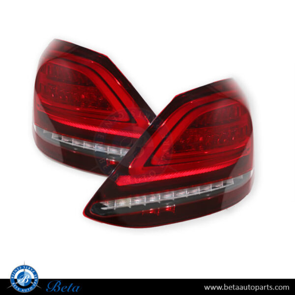 Mercedes C-Class W205 (2015-2018), Tail Lamp Upgrade to 2019 Look LED without Following Indicator, China, 2059064503 / 2059064603