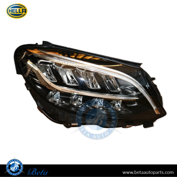 Mercedes C-Class W205 (2019-2021), Headlamp Static LED for Right Hand Drive (Right), Hella, 2059065904 / 2059068205